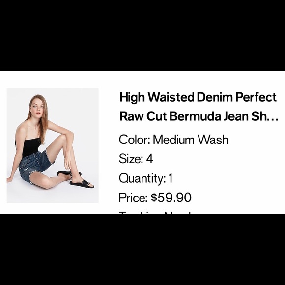 🔥NWT EXPRESS RAW CUT BERMUDAS🔥 - Picture 6 of 6